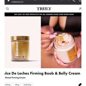 Truly dulce de leches firming  belly cream
